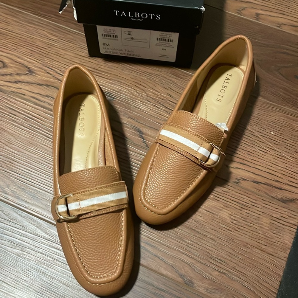 Talbots Havana Tan flats